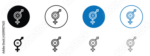 Foto Equality icon solid symbols collection