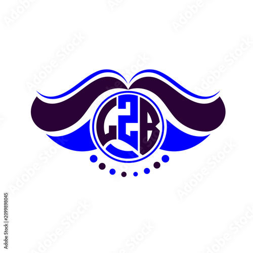 LZB letter logo creative design. LZB unique design