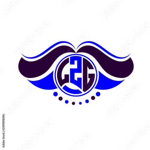 LZG letter logo creative design. LZG unique design