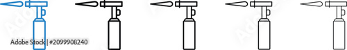 Foto Blowtorch icon vector illustrations series