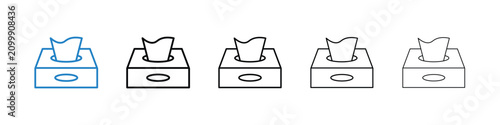Canvastavla Box tissue icon vector illustrations series