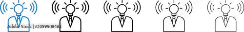 Brand awareness icon vector illustrations series