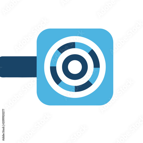Abstract concentric circles logo