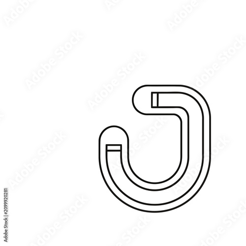 Abstract Curved Line Design