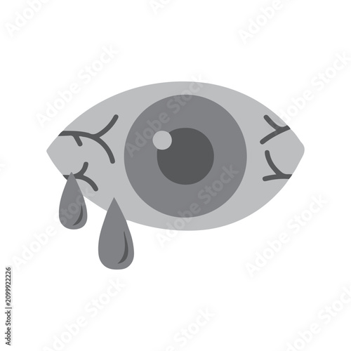 Tableau sur toile Sad Crying Eye Icon