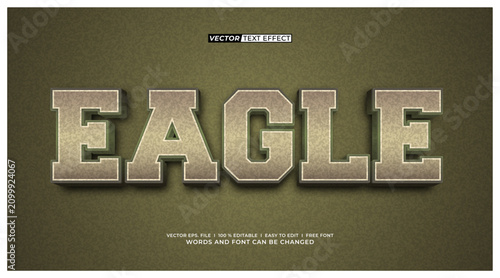 Military 3D Editable Text Effect