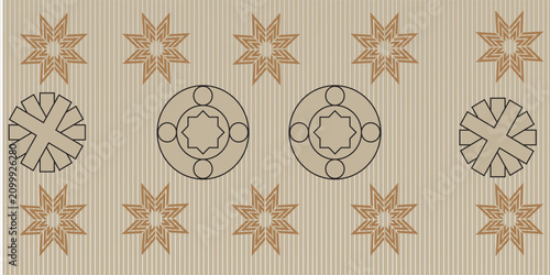 Fotografía Dark brown gradient mesh bg with noise as a seamless pattern