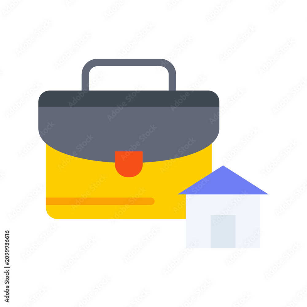 Fototapeta premium Real Estate Portfolio Icon