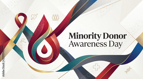 Minority Donor Awareness Day medical awareness banner design