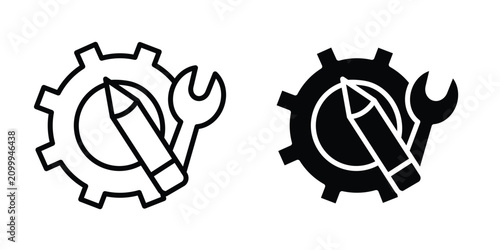 Business development icon simple artwork group
