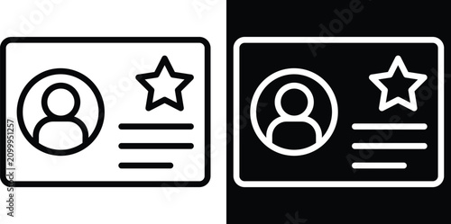 persona Two-tone version in black and white background