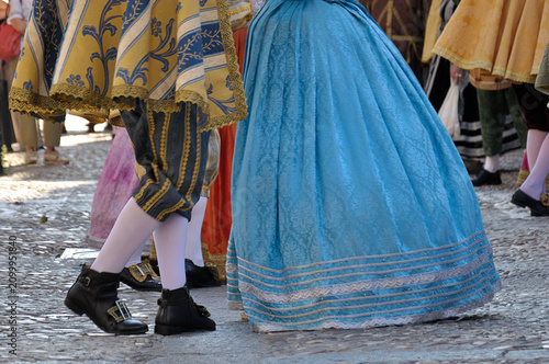 Folk group performing a Renaissance dance.