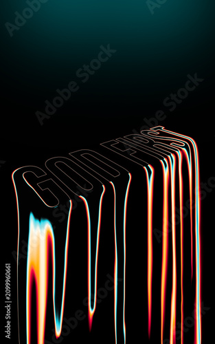 Inspirational Faith and Jesus Text Poster Designs on Black Background