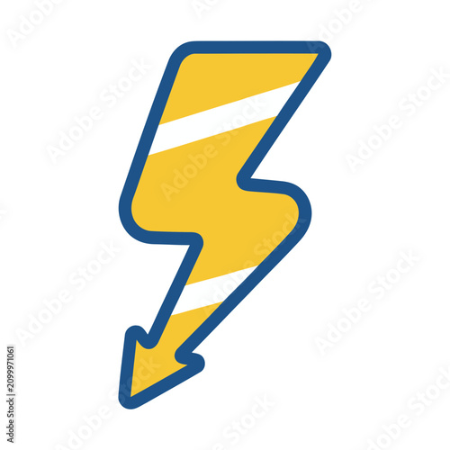 Yellow lightning bolt icon
