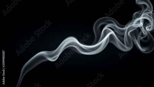 smoke on black background