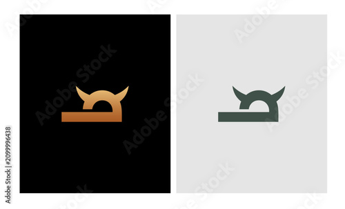 war helmet business logo image