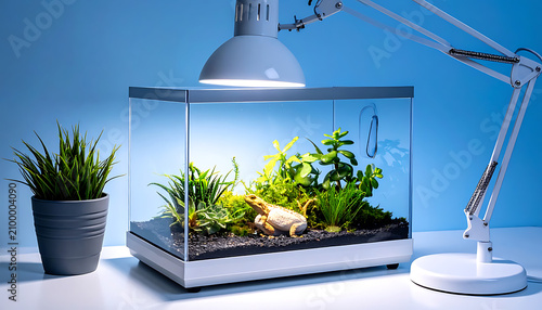 Mini Indoor Glass Terrarium Ecosystem Home.