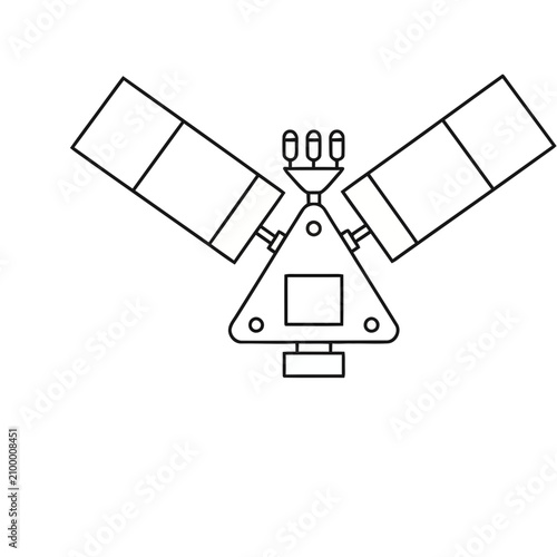 Abstract geometric machine illustration