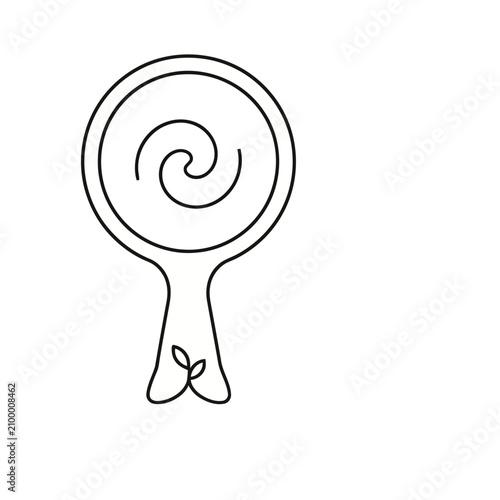 Abstract Swirl Lollipop Icon