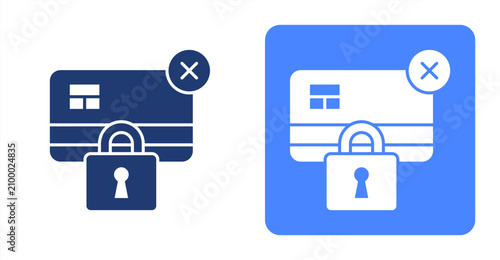 Photography Bank Restrict icon, with contrast background.
