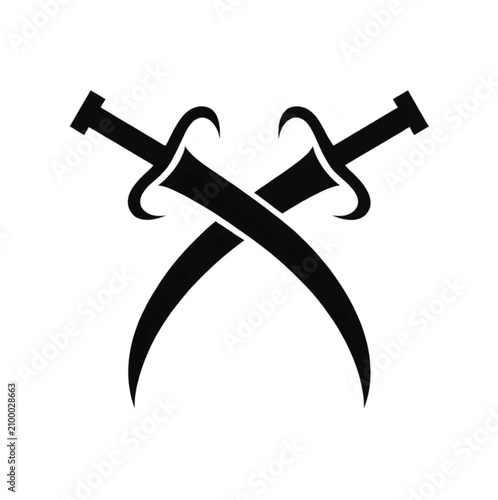 Crossed Sabers Icon.


