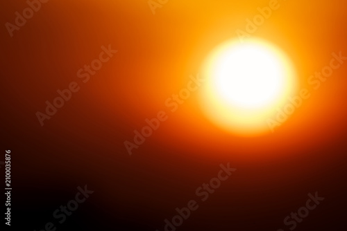 Abstract blurred sunrise or sunset sky with cloud bokeh background, soft light, nature concept, minimal wallpaper, presentation template, copy space, climate change and global warming concept