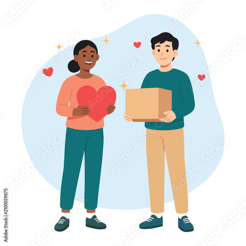 World Humanitarian Day Celebration Honoring Compassion and Global Humanitarian Support Flat Vector Illustration