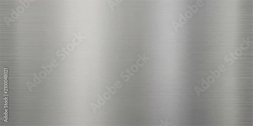 Foto Brushed metal texture with soft light reflections for industrial backgrounds Vec