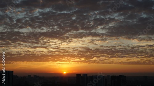 Sunrise timelapse clouds colorful sky