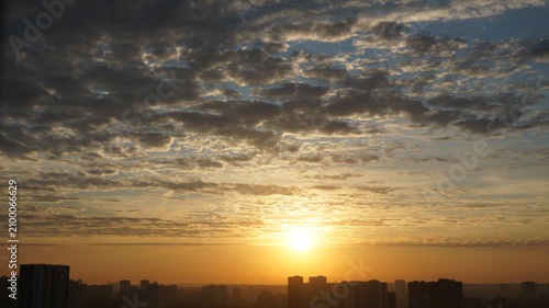 Sunrise timelapse clouds colorful sky