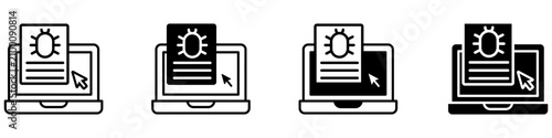 Bild auf Leinwand Code error icon vector set