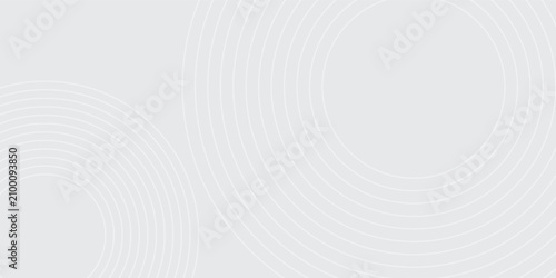 Fotografija Abstract white geometric lines glowing on gray background