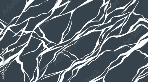 Elegant polished marble stone texture featuring delicate white veins flowing across deep charcoal gray background luxurious modern interior design material high resolution vector illustration