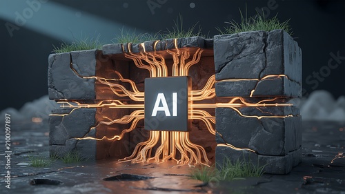 Artificial intelligence microchip processor with gold circuits