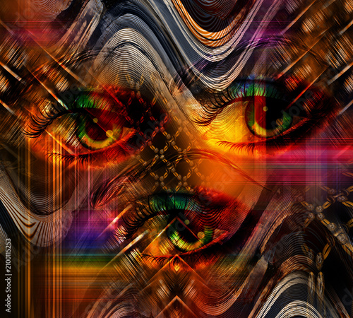 Cuadro en lienzo Textile fashion prints