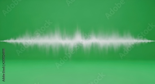 A sound wave pattern displays prominently on a green background