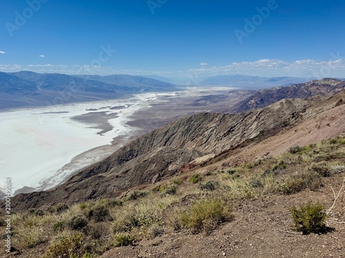 Lake Manly top view, Badwater Basin, Death Valley, California, USA