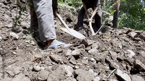 Rural Workers Engaged in Community Development Near Their Homes Under Government Employment Scheme Supporting Local Infrastructure and Livelihood Opportunities