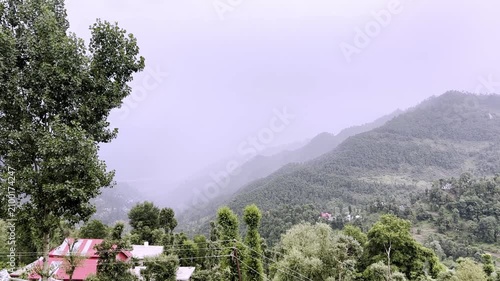 Beautiful Rainbow After Rain Over Scenic Landscape with Colorful Sky, Fresh Atmosphere, Natural Beauty and Peaceful Countryside View Experience