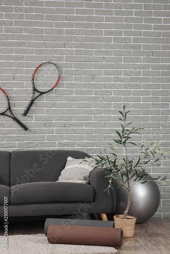 Interior of living room wit...
