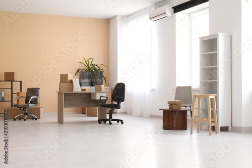 Workplace with chairs and c...