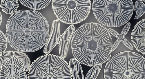 black and white seamless pattern with circles