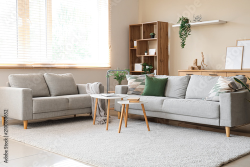 Interior of modern living r...