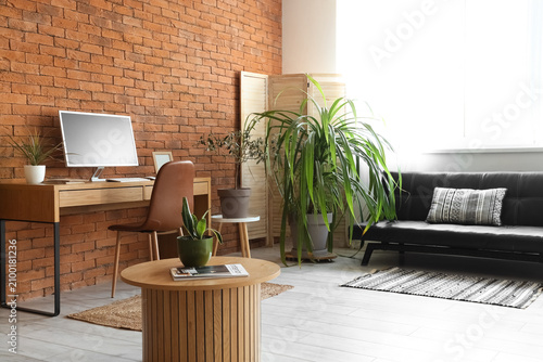 Interior of office with mod...