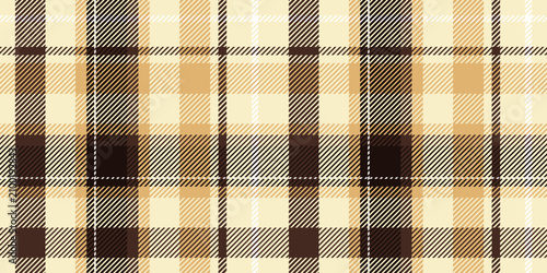 Schilderij op canvas A seamless chocolate-colored madras check with hints of coffee and milk