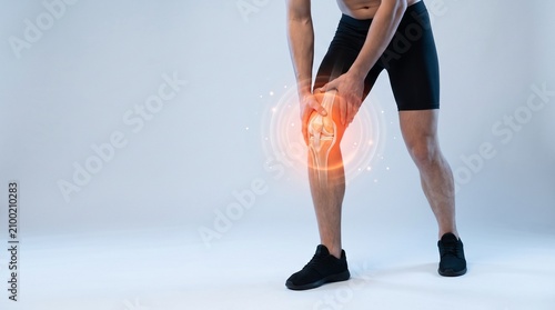Man with Knee Joint Pain