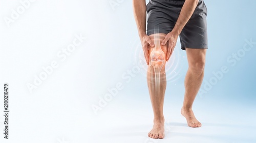 Man with Knee Joint Pain