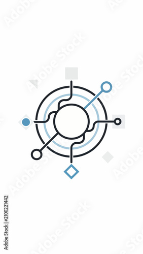 A graphic representation of connections and networks.