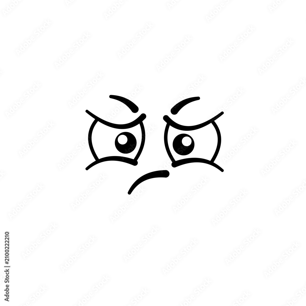 Fototapeta premium Comic character expression