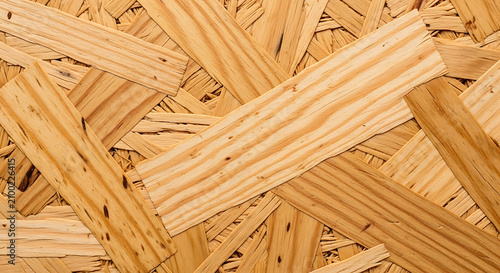 Natural osb texture background with wooden pattern board for industrial construction projects